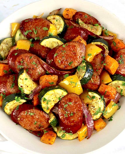 Sheet Pan Sausage and Veggies