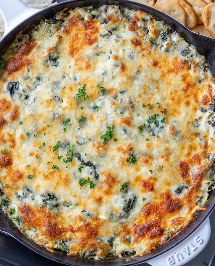 Crazy Easy Spinach Artichoke Dip