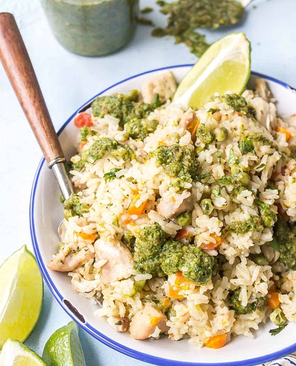 Instant Pot Latin Chicken and Rice