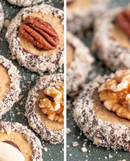 Festive Keto Hazelnut Cookies (Keto Holiday Cookies)