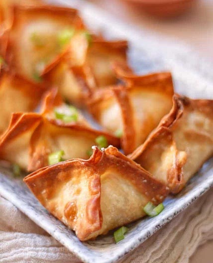 Crispy Air Fryer Crab Rangoons
