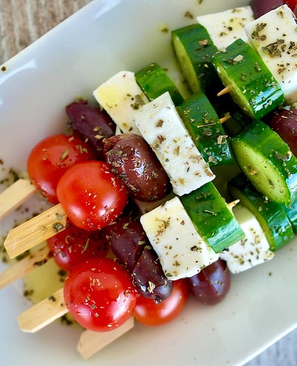Greek Salad Skewers