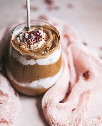 Rose Cacao Bliss Pudding Parfait (Vegan, Gluten-Free)