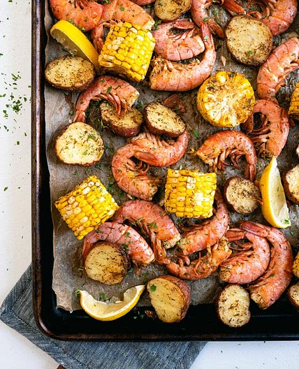 Sheet Pan Shrimp Boil in Oven