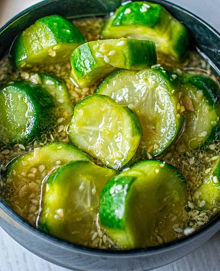 Korean Cucumber Salad (Not Spicy At All!)