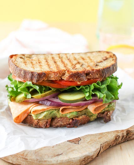 Grilled Chicken Avocado and Tomato Sandwich