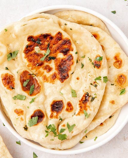 Sourdough Naan with Garlic Butter