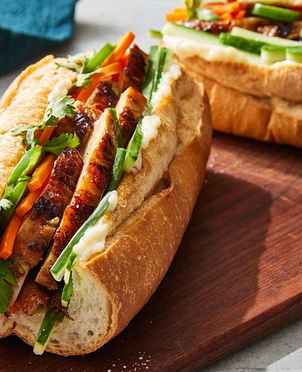 Five-Spice Chicken Banh Mi Sandwiches