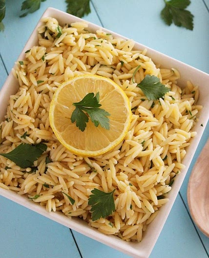 Lemon Butter Orzo with Parsley