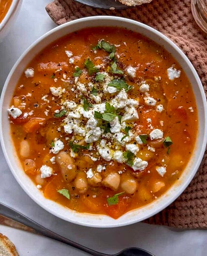 Greek White Bean Soup (Fasolada)