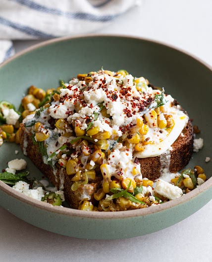 Cumin Corn with Lime Garlic Dressing