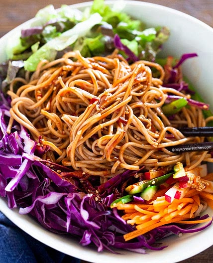 Bibim Guksu (Korean Cold Noodle Salad)