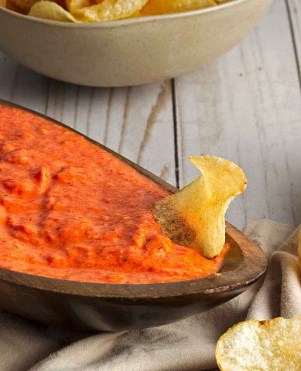 White Bean Roasted Red Pepper Dip