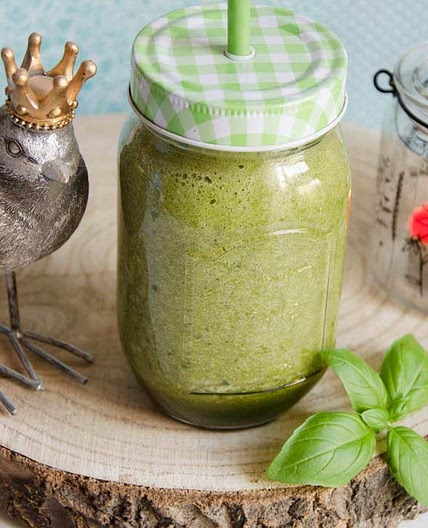 Smoothies concombre basilic