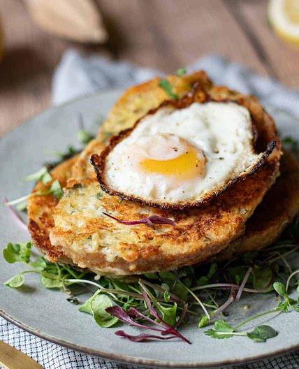 Savory French Toast with Parmesan, Lemon & Herbs