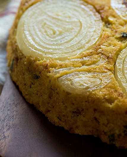 Upside Down Sweet Onion Cornbread