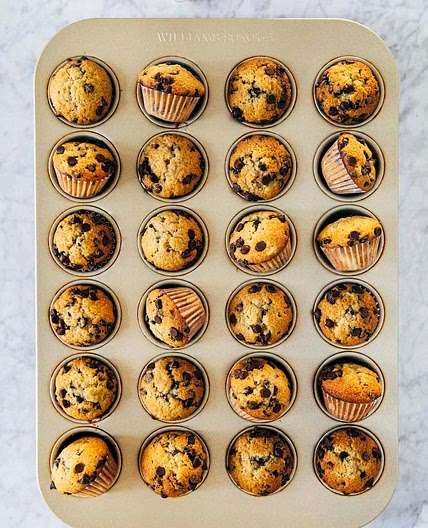 Mini Banana Chocolate Chip Muffins Recipe