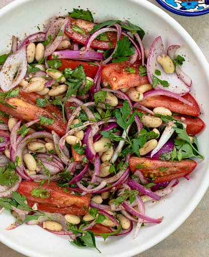 10-Minute Turkish White Bean Salad (Piyaz)