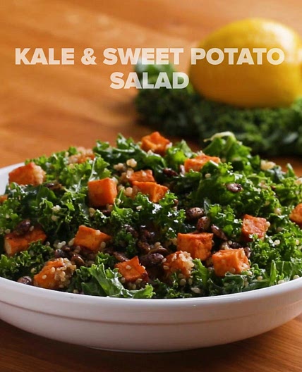 Kale & Sweet Potato Salad Recipe by Tasty
