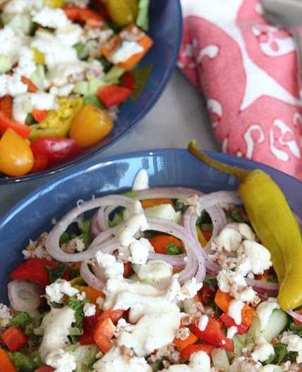 Greek Salad Bulgur Bowl