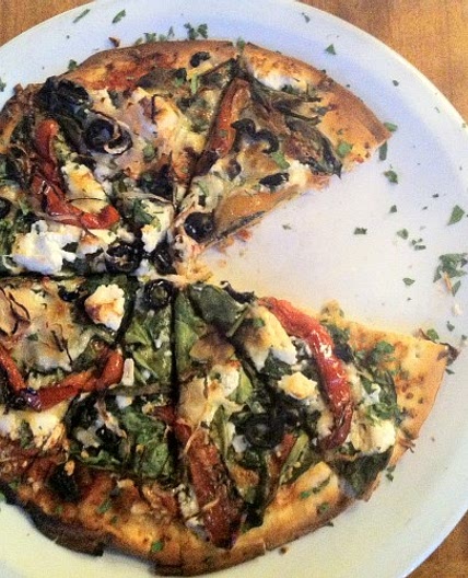 Pâte à pizza aux pois chiches