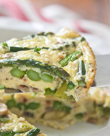 Crustless Asparagus Quiche