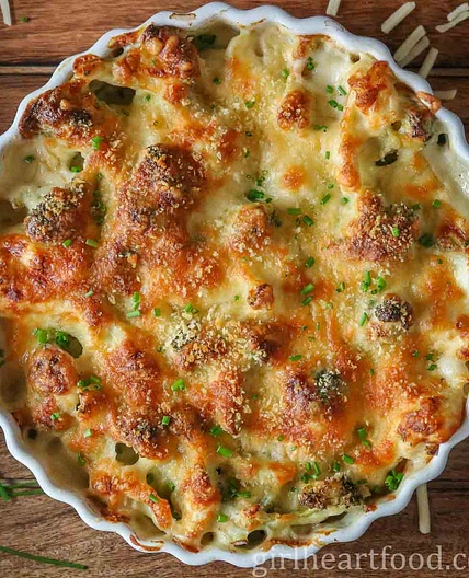 Broccoli Cauliflower Bake (Vegetable au Gratin)