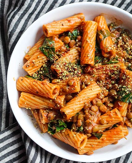 Lentil Tahini Pasta