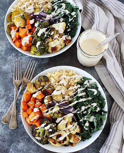 Roasted Vegetable Quinoa Bowls