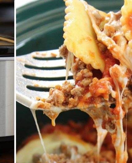 Crockpot Ravioli Casserole