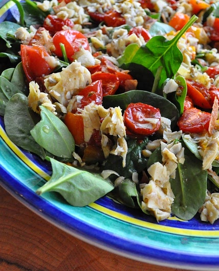 BLT Salad with Artichoke Vinaigrette