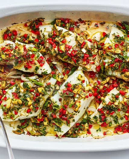 Green Seasoning Baked Cod