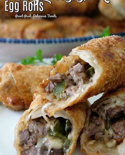 Philly Cheesesteak Egg Rolls