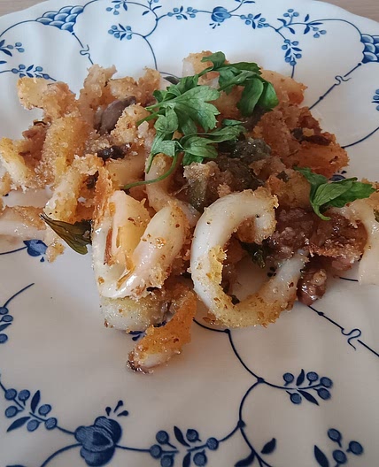 Crispy Mediterranean Baked Squid