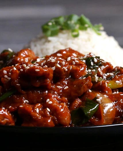 Spicy Korean BBQ-style Pork Recipe by Tasty