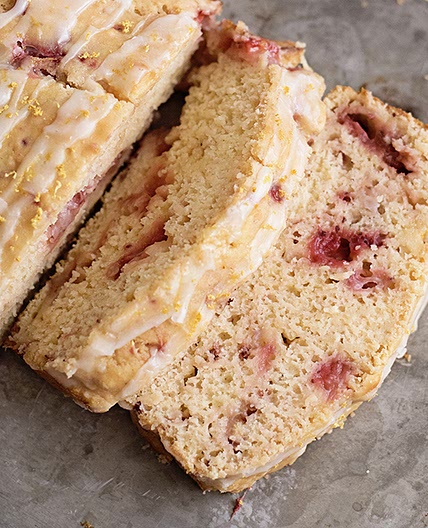 Strawberry Lemon Yogurt Bread