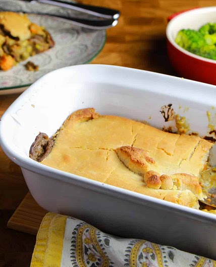 Creamy Vegan Pot Pie with Tahini Pastry (Vegan and Gluten-Free)