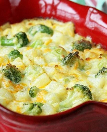 Scalloped Potatoes with Broccoli