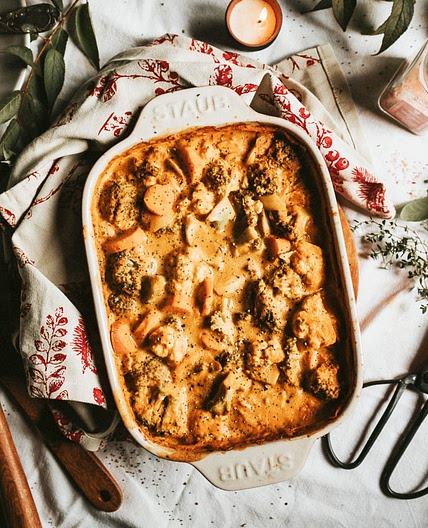 Vegetable Divan | Vegan, dairy-free, oil-free, gluten-free, WFPB