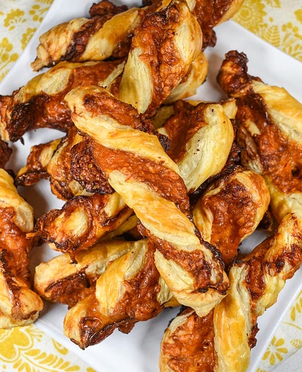 Puff Pastry Cheese Twists with Marmite