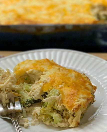 Keto Chicken, Broccoli and Cheese Casserole