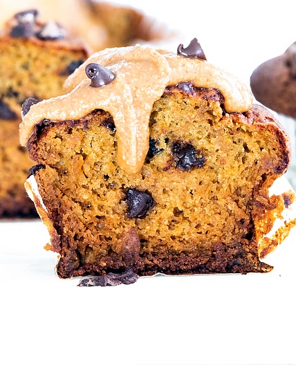 Muffins de boniato con chips de chocolate