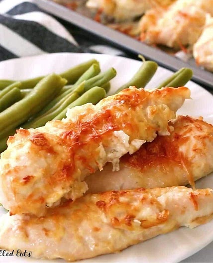 Five Minute Garlic Parmesan Chicken Tenders