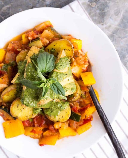 Tofu & Potatoes à la Provençale