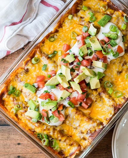 Easy Ground Beef Enchiladas
