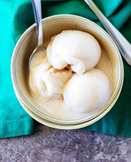 Homemade Almond Milk Ice Cream