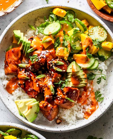 Salmon Sushi Bowls