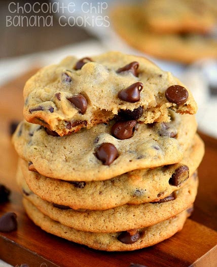 Chocolate Chip Banana Cookies