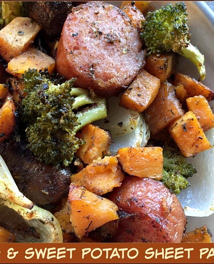 Sausage & Sweet Potato Sheet Pan Dinner