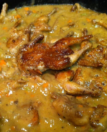 Smothered Quail
